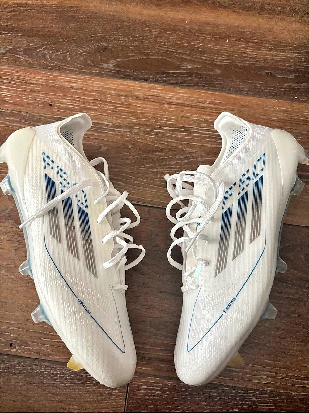 adidas f50 polar pack elites Soccer Cleats White & Blue